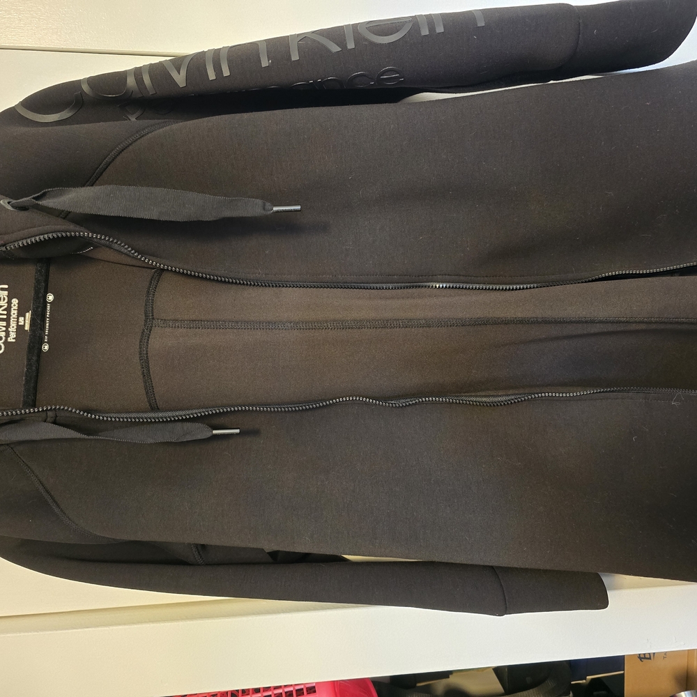 Calvin Klein Black Zip-Up Hoodie